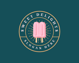 Popsicle Ice Cream logo design