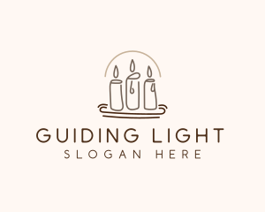 Scented Candle Light  logo design