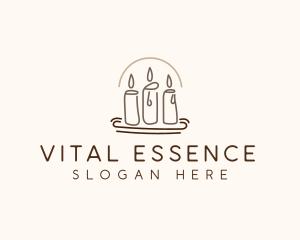 Scented Candle Light  logo design