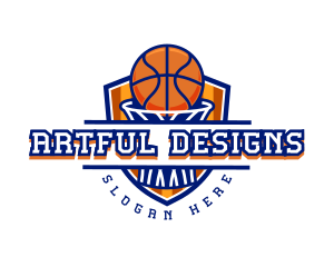 Basketball Shield Varsity logo design