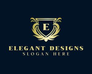 Ornate - Royal Ornate Shield logo design