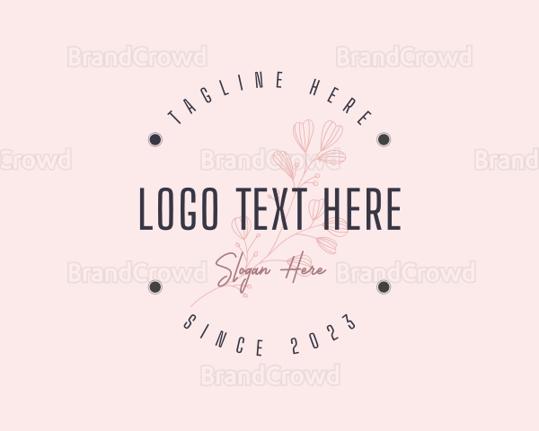 Elegant Spa Flower Logo