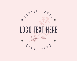 Make Up - Elegant Spa Flower logo design