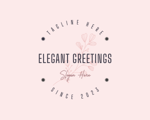 Elegant Spa Flower logo design