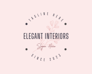 Elegant Spa Flower logo design