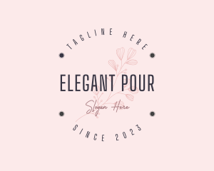 Elegant Spa Flower logo design