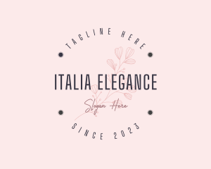 Elegant Spa Flower logo design