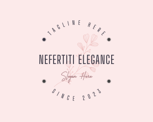 Elegant Spa Flower logo design