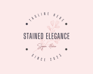 Elegant Spa Flower logo design