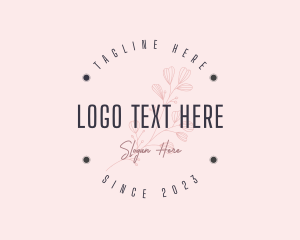 Elegant Spa Flower Logo