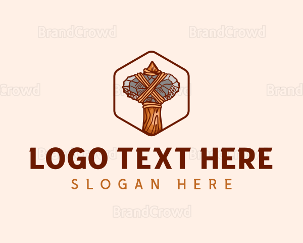 Prehistoric Stone Axe Logo