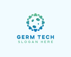 Germ - Coronavirus Virus Disease logo design