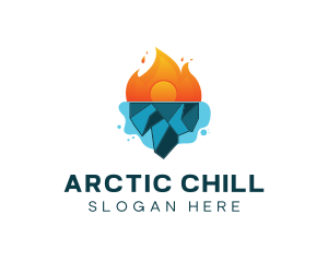 Ice Flame Thermal logo design