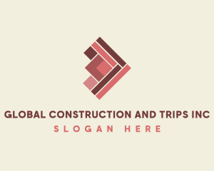 Geometric Wood Flooring Logo