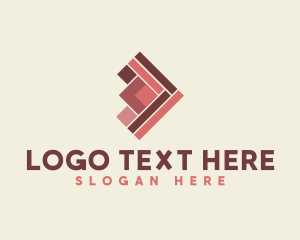 Wooden Tile - Geometric Wood Flooring logo design