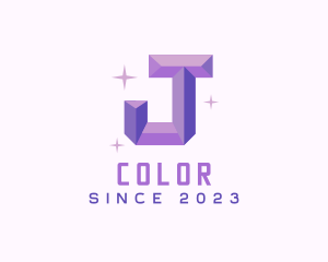 Gemstone - Shiny Gem Letter J logo design