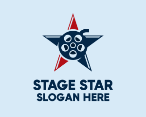 Actor - American Star Film logo design