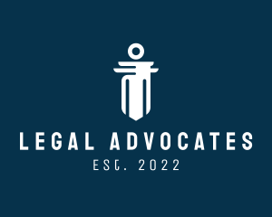 Legal Column Pillar logo design