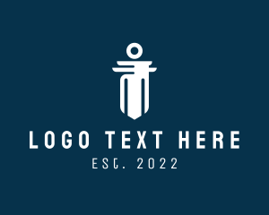 Column - Legal Consultant Pillar logo design