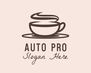 Brew - Steaming Hot Cappuccino logo design
