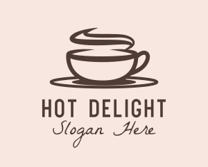  Steaming Hot Cappuccino logo design