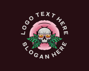 Summer - Summer Tropical Skull logo design