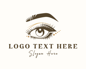 Cosmetology - Beautiful Woman Eye logo design