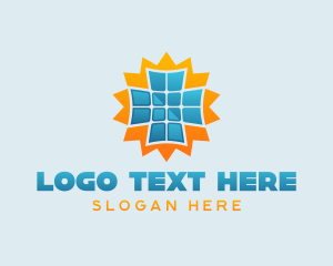Power - Sustainable Solar Power logo design