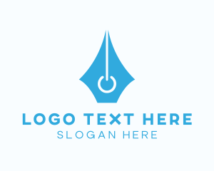 Pen Tool - Writing Power Pen logo design