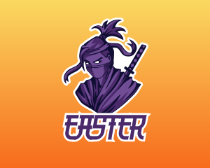 Male - Purple Ninja Esports logo design