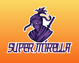 Asian - Purple Ninja Esports logo design