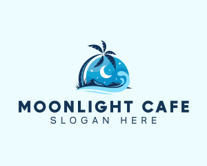 Night - Night Beach Resort logo design