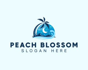 Night Beach Resort logo design