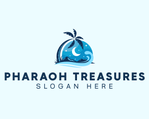 Night Beach Resort logo design