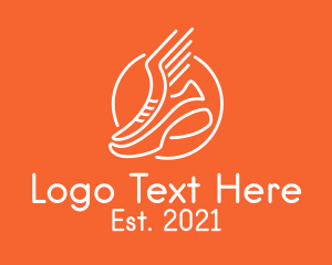 Набиты - дизайн логотипа обуви крыльев