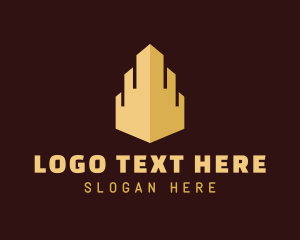 Gold - Golden Metropolis Building logo design