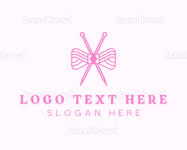 Ribbon Crochet Handicraft Logo