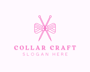 Ribbon Crochet Handicraft logo design