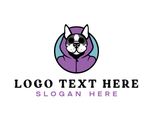 Fur - Boston Terrier Dog Hoodie logo design