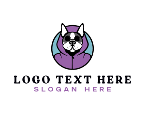 Mascot - Boston Terrier Dog Hoodie logo design