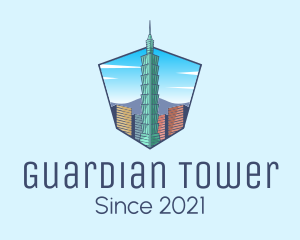 Taiwan Building Landmark logo design