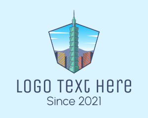 Burj Al Arab - Taiwan Building Landmark logo design