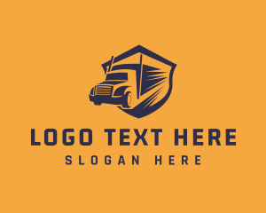 Quick - Fast Freight Truck logo design