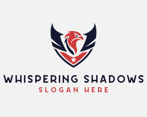 Patriotic Eagle Shied logo design