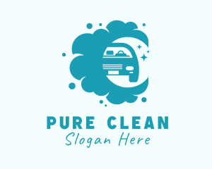 Car Wash Cleaning Service logo design