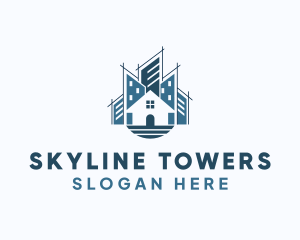 City Realty Building Tower logo design