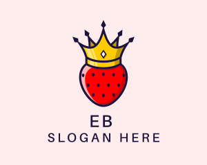 Strawberry Fruit Crown Logo