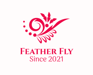 Ornamental Feather Decoration logo design