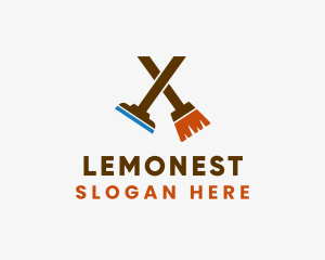 Broom Squeegee Cleaning Company  Logo