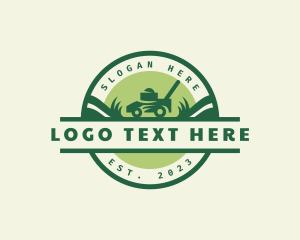 Sustainable - Lawn Mower Landscape Gardening logo design